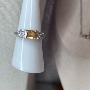 Bomb Party Smokey Topaz Ring Size 7